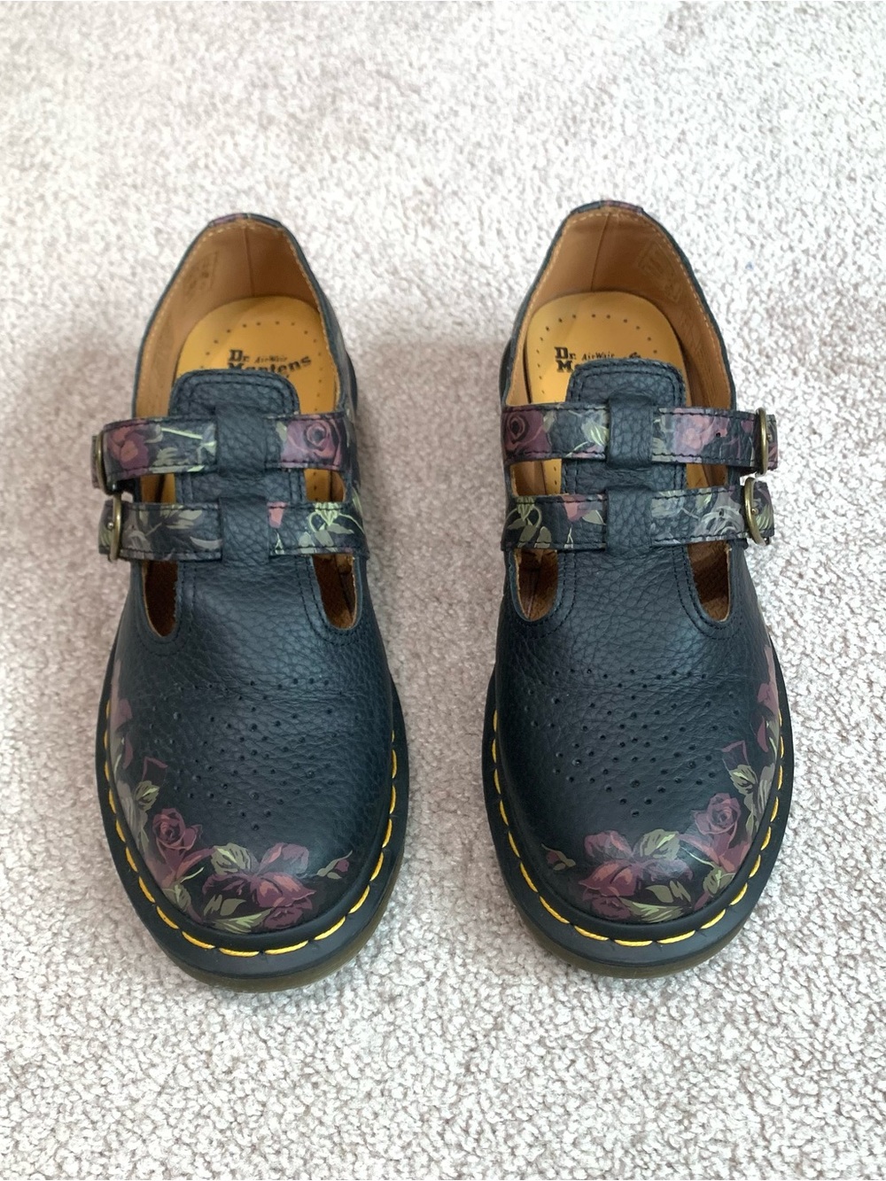 Dr. Martens 8065 Decayed Roses Floral Mary Jane Shoes Women’s Size 9 EUC